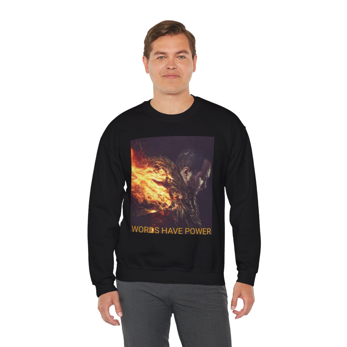 Words Have Power Crewneck Sweatshirt - Image 7
